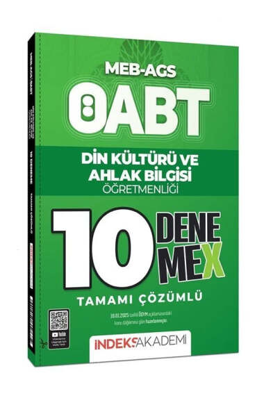 İndeks Akademi MEB-AGS ÖABT Din Kültürü ve Ahlak Bilgisi 10 DenemeX - 1