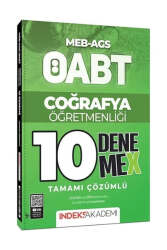İndeks Akademi MEB-AGS ÖABT Coğrafya Öğretmenliği 10 DenemeX - İndeks Akademi