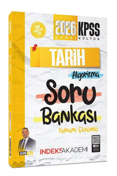 İndeks Akademi 2026 KPSS Tarih Algoritma Tamamı Çözümlü Soru Bankası - 1