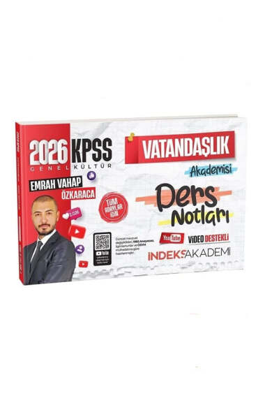 İndeks Akademi 2026 KPSS Vatandaşlık Akademisi Video Ders Notları - 1