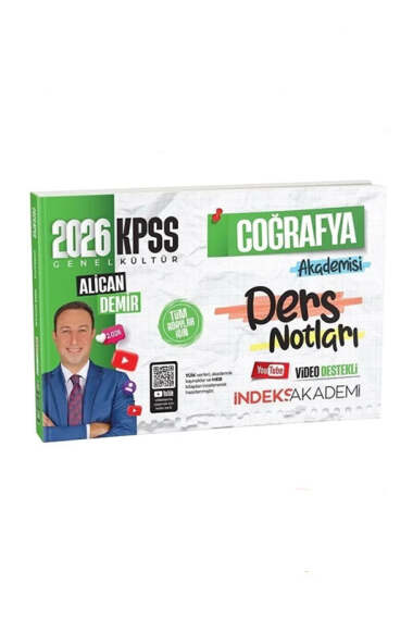 İndeks Akademi 2026 KPSS Coğrafya Akademisi Video Ders Notları - 1