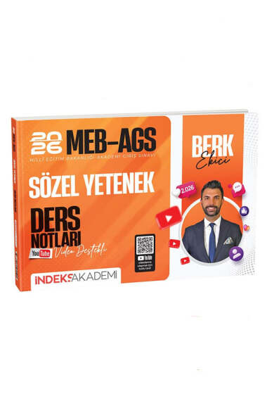 İndeks Akademi 2026 MEB-AGS Sözel Yetenek Video Ders Notları - 1