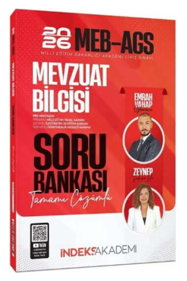 İndeks Akademi 2026 MEB AGS Mevzuat Bilgisi Soru Bankası - 1
