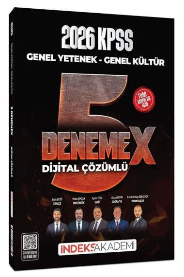 İndeks Akademi 2026 KPSS Genel Yetenek Genel Kültür 5 DenemeX Çözümlü - 1