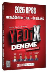 İndeks Akademi 2026 KPSS Lise Ortaöğretim Ön Lisans YEDİX 7 Deneme Çözümlü - İndeks Akademi