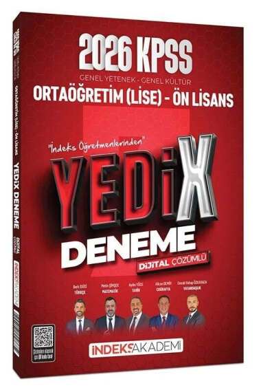 İndeks Akademi 2026 KPSS Lise Ortaöğretim Ön Lisans YEDİX 7 Deneme Çözümlü - 1