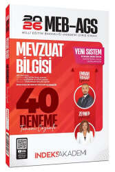 İndeks Akademi 2026 MEB-AGS Mevzuat Bilgisi 40 Deneme Çözümlü - İndeks Akademi