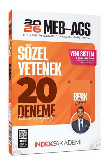 İndeks Akademi 2026 MEB-AGS Sözel Yetenek 20 Deneme Çözümlü - 1