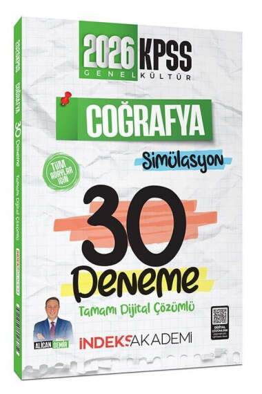 İndeks Akademi 2026 KPSS Coğrafya Simülasyon 30 Deneme Çözümlü - 1