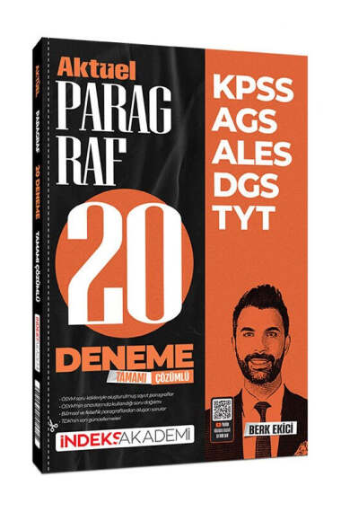 İndeks Akademi KPSS MEB-AGS ALES DGS TYT Aktüel Paragraf 20 Deneme Çözümlü - 1