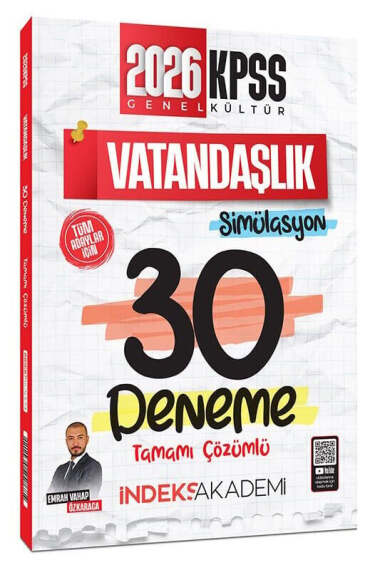 İndeks Akademi 2026 KPSS Vatandaşlık Simülasyon 30 Deneme Çözümlü - 1