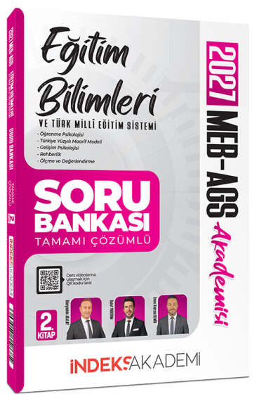 İndeks Akademi 2027 MEB-AGS Akademisi Eğitim Bilimleri ve Türk Milli Eğitim Sistemi Soru Bankası 2. Kitap Çözümlü İndeks Akademi Yayıncılık - 1