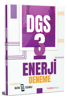 İndeks Kitap 2022 DGS Enerji 3 Deneme Dijital Çözümlü - 1