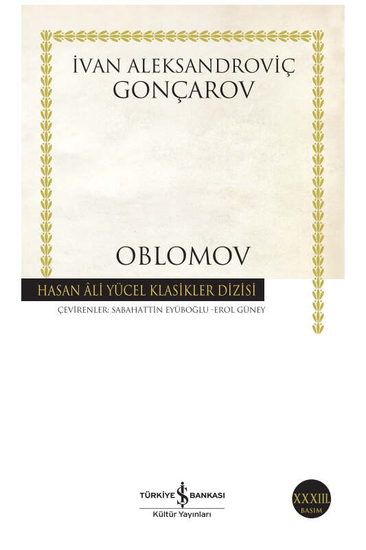 İş Bankası Kültür Yayınları Oblomov