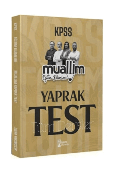 İsem Yayınları 2024 KPSS Eğitim Bilimleri Muallim Tüm Dersler Yaprak Test - 1