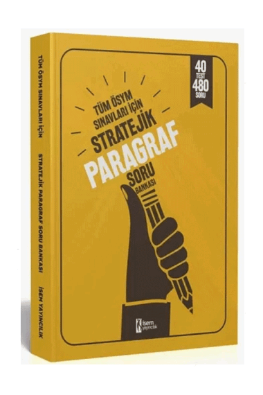 İsem Yayınları 2024 Tüm ÖSYM Sınavları İçin Stratejik Paragraf Soru Bankası - 1