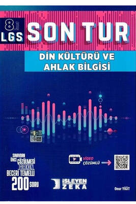 İşleyen Zeka Yayınları 8. Sınıf LGS Din Kültürü ve Ahlak Bilgisi Ritim Son Tur Soru Bankası - 1