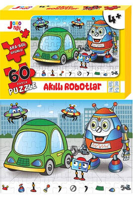 Joho Toys Akıllı Robotlar 60 Parça Puzzle - 1