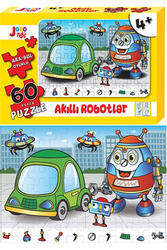 Joho Toys - Joho Toys Akıllı Robotlar 60 Parça Puzzle