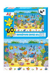 Joho Toys - Joho Toys Rengarenk Denizaltı 60 Parça Puzzle