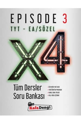 Kafa Dengi Yayınları TYT EA Sözel X4 Tüm Dersler Soru Bankası Episode 3 - 1