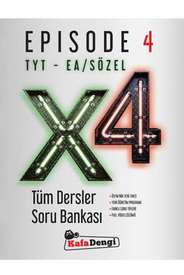 Kafa Dengi Yayınları TYT EA Sözel X4 Tüm Dersler Soru Bankası Episode 4 - 1