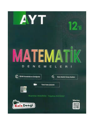 Kafadengi Yayınları YKS AYT Matematik 12 li Deneme - 1