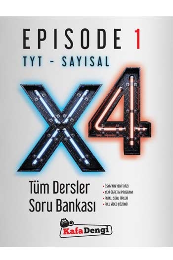 Kafa Dengi Yayınları TYT Sayısal X4 Tüm Dersler Soru Bankası Episode 1
