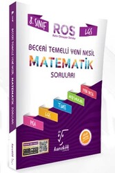 ​Karekök Yayınları 8. Sınıf LGS Matematik ROS Beceri Temelli Yeni Nesil Soru Bankası - Karekök Yayınları