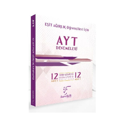 Karekök Yayınları AYT Eşit Ağırlık 12 li Denemeleri - 1