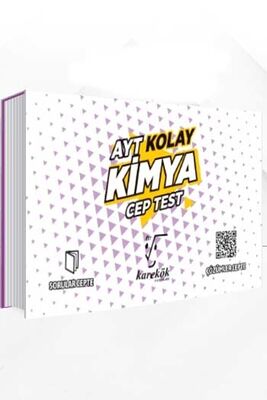 ​Karekök Yayınları AYT Kimya Kolay Cep Test - 1