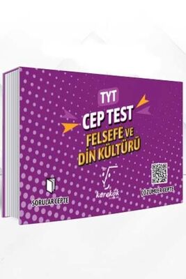 ​Karekök Yayınları TYT Felsefe ve Din Kültürü Cep Test - 1