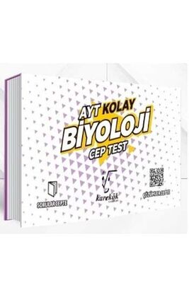 Karekök Yayınları AYT Biyoloji Kolay Cep Test - 1