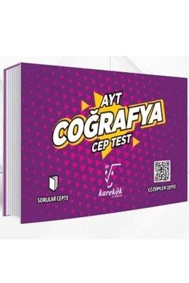 Karekök Yayınları AYT Coğrafya Cep Test - 1