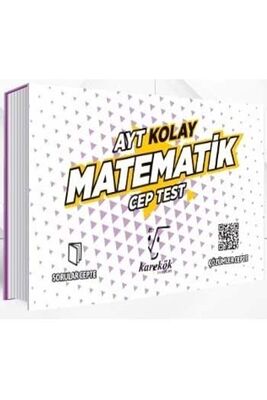 Karekök Yayınları AYT Matematik Kolay Cep Test - 1
