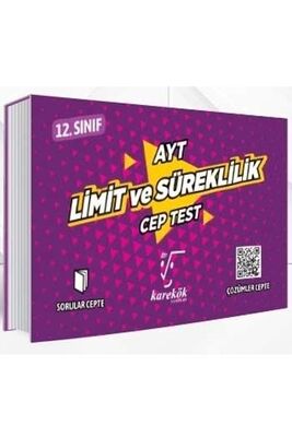 Karekök Yayınları AYT Limit ve Süreklilik Cep Test - 1