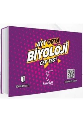 Karekök Yayınları AYT Biyoloji Orta Cep Test - 1