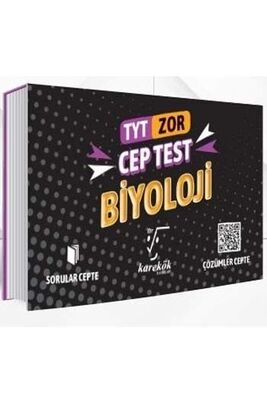 Karekök Yayınları TYT Biyoloji Zor Cep Test - 1