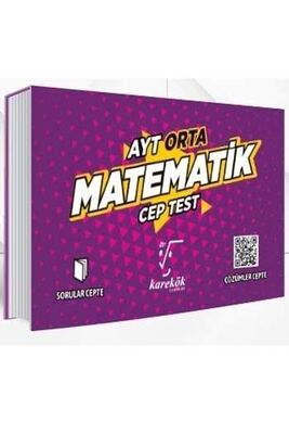 Karekök Yayınları AYT Matematik Orta Cep Test - 1