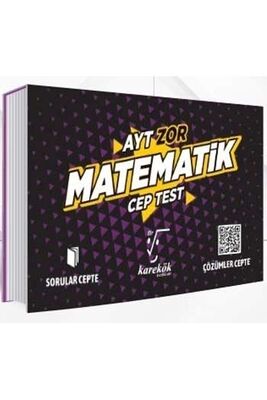 Karekök Yayınları AYT Matematik Zor Cep Test - 1