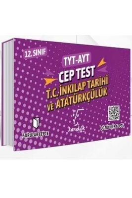 Karekök Yayınları TYT AYT T.C. İnkılap Tarihi ve Atatürkçülük Cep Test - 1