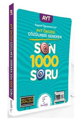 Karekök Yayınları 2021 Sözel Öğrencileri İçin AYT Öncesi Çözülmesi Gereken Son 1000 Soru - 1