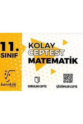 Karekök Yayınları 11. Sınıf Matematik Kolay Cep Test - 1