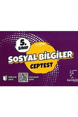 Karekök Yayınları 5. Sınıf Sosyal Bilgiler Cep Test - 1