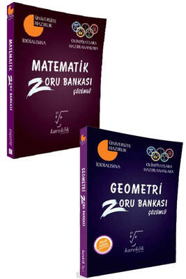 Karekök Yayınları Matematik ve Geometri Çözümlü Zoru Bankası Seti - 1