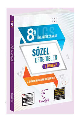 Karekök Yayınları 8.Sınıf LGS Sözel 1.Dönem 7 Deneme - 1