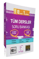 Karekök Yayınları - Karekök Yayınları 8.Sınıf LGS Tüm Dersler 1.Dönem Soru Bankası