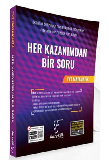 Karekök Yayınları 2024 TYT Matematik Her Kazanımdan Bir Soru - 1