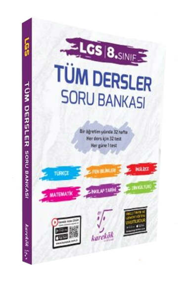 Karekök Yayınları 2024 LGS 8.Sınıf Tüm Dersler Soru Bankası - 1