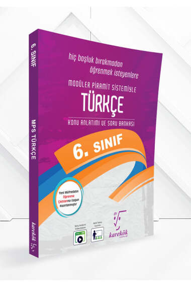Karekök Yayınları 6.Sınıf Türkçe Konu Anlatımı ve Soru Bankası - 1